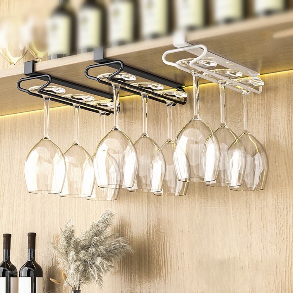 Wine Glass Rack for Storage， Hanging Restaurant Cabinet Hanger Shelf ...