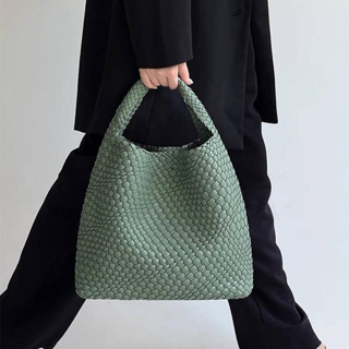 Brand women's handbag 2023 new large capacity vegetable basket jelly bag  women's shoulder bag portable woven Tote bag