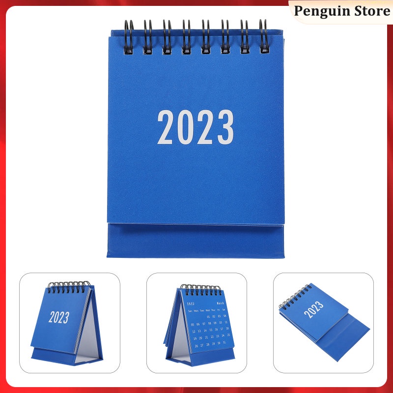 Desk Calendar 2023 Mini Minimalist Table Top Easels Painting Office