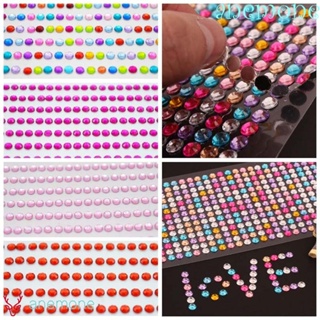 1 Sheet 3/4/5/6mm Rhinestone Stickers Self Adhesive Crystal Beads for  Mobile Phone Car Decal Decoration Scrapbooking DIY Crafts in 2023