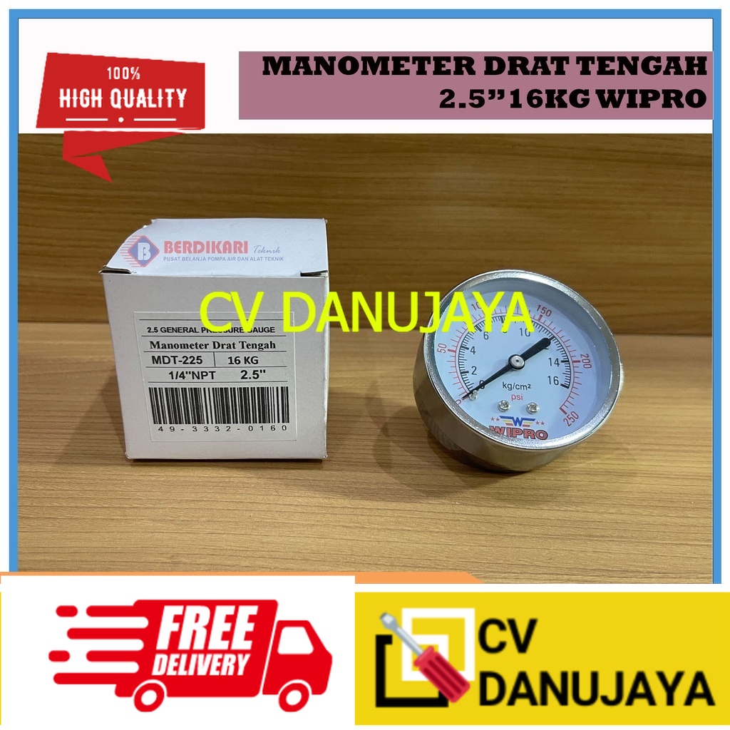 WIPRO Middle Thread Manometer 2.5