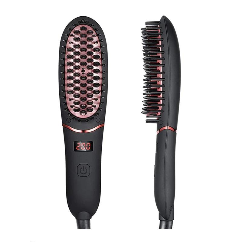 Electric shop straightener brush