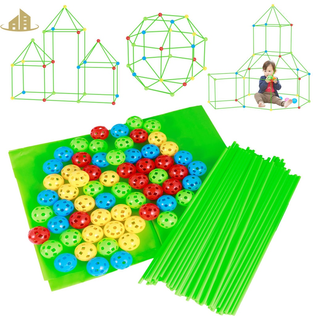 175Pcs Fort Building Kit for Boys Girls Creative Fort Construction Kit ...