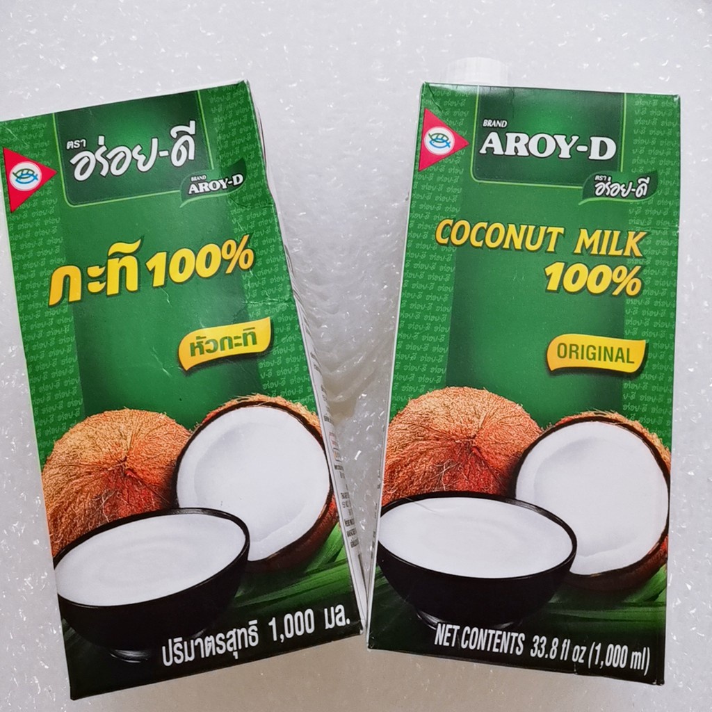 泰国椰浆 AROY-D Coconut Milk 100% Coconut Milk Aroy D Coconut Milk 1 Liter ...