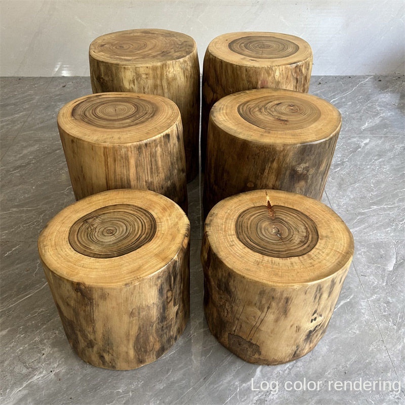 Camphor Wood Root Carving Stool Solid Wood a Block of Wood Or Stone Log ...
