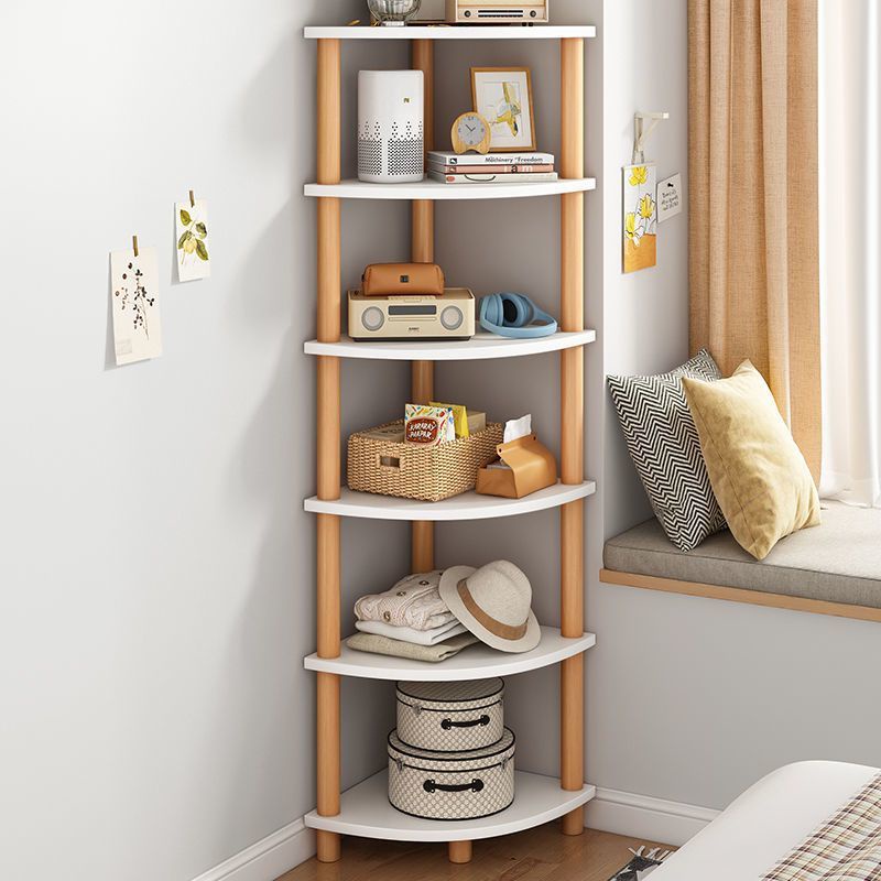 Bookshelf desk renovation essential triangular storage rack corner ...