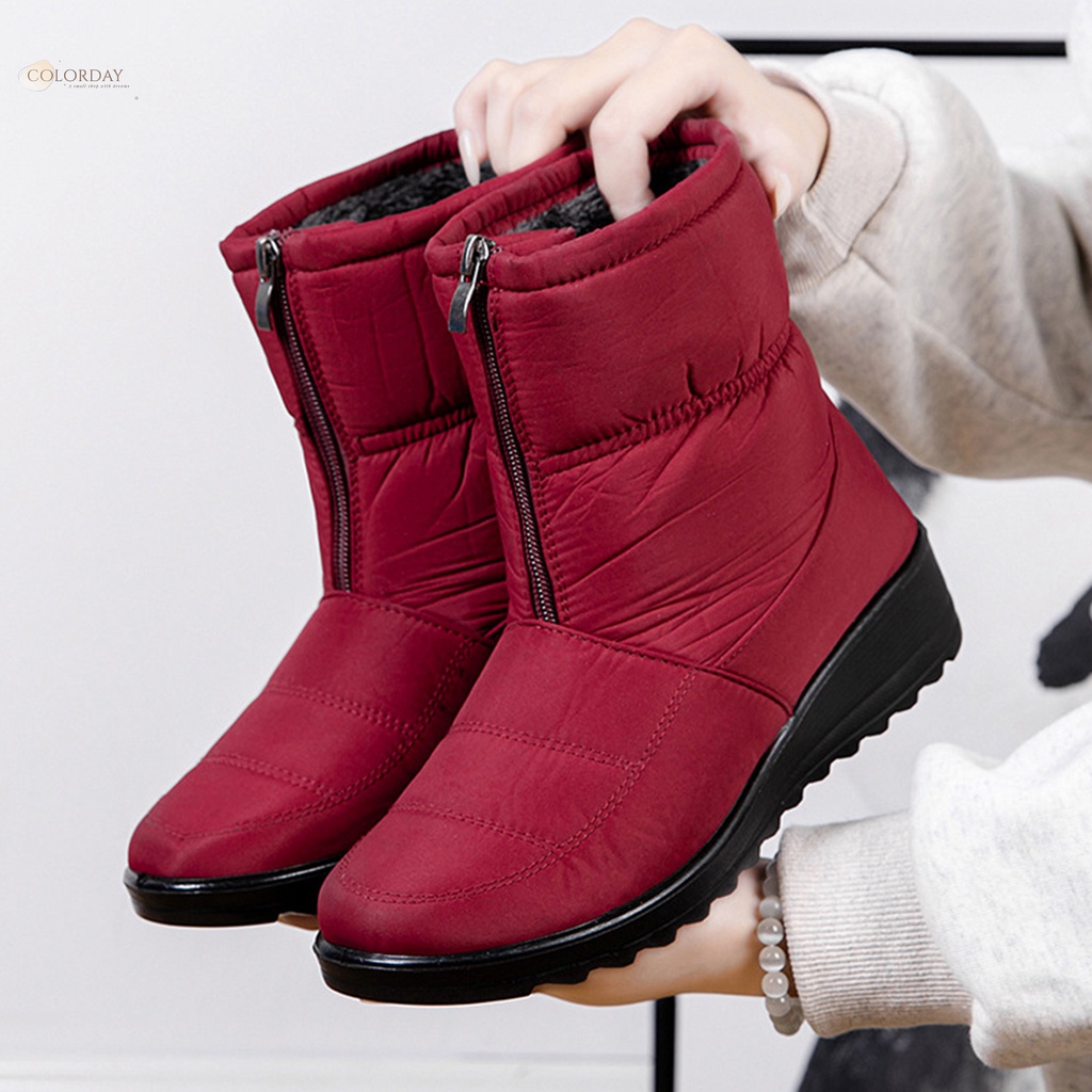 Red deals winter boots