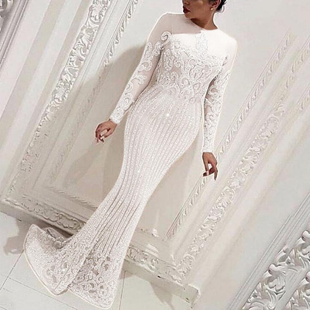 Elegant white hotsell evening gown