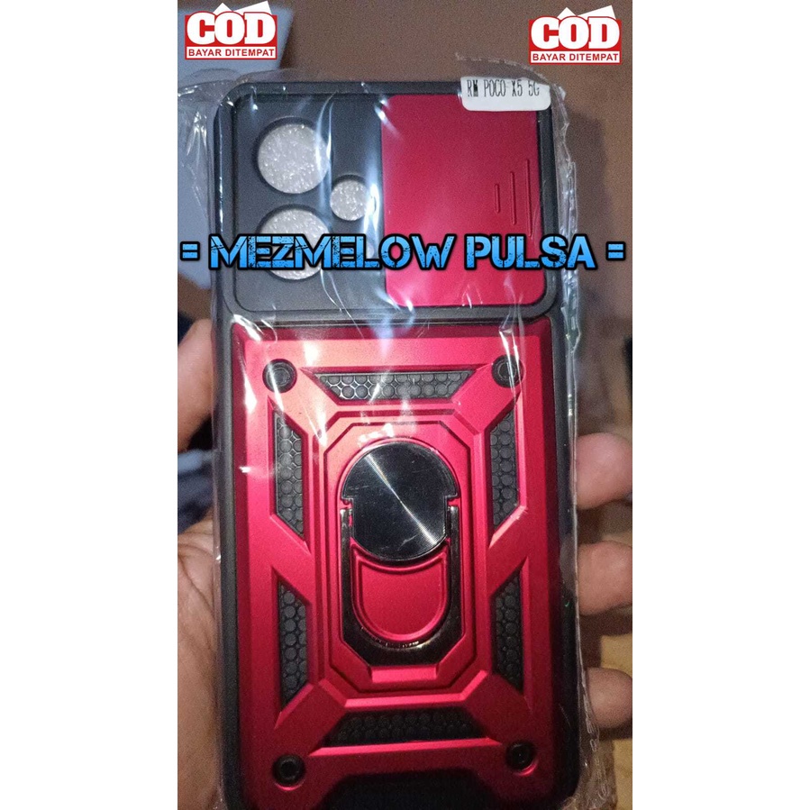 Hard Case Ring Magnet Stand Case Armor Case Hardcase XIAOMI REDMI NOTE 12 4G - Gambar 2