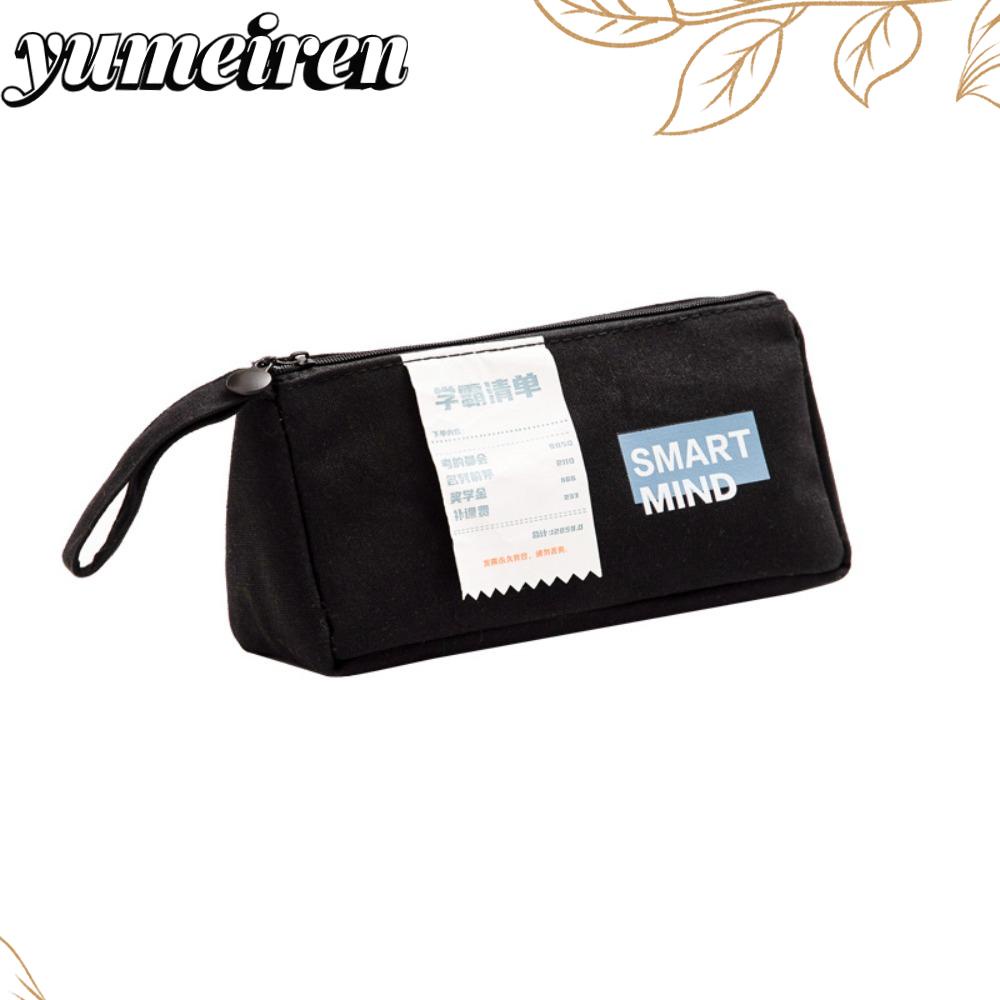 YUMEIREN Stationery Bag, Canvas Large Capacity Storage Bag, Practical Washable Resistant To Dirt