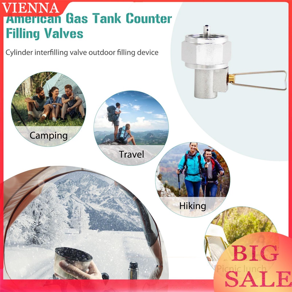 American Gas Tank Filling Valve Flat/Propane Air Tank Opposite Charging
