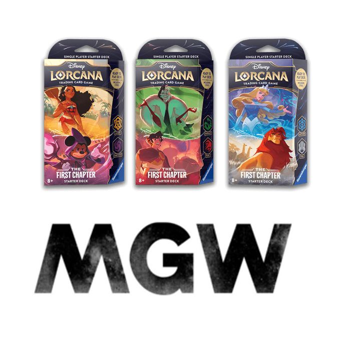 Disney TCG Lorcana The First Chapter English Starter Deck Set Of 3 Brand  New Factory Sealed | Shopee Singapore