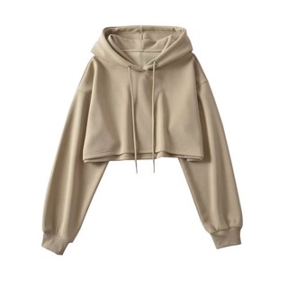  Women Casual Cropped Zip Up Hoodie Cute Crop Top Y2K