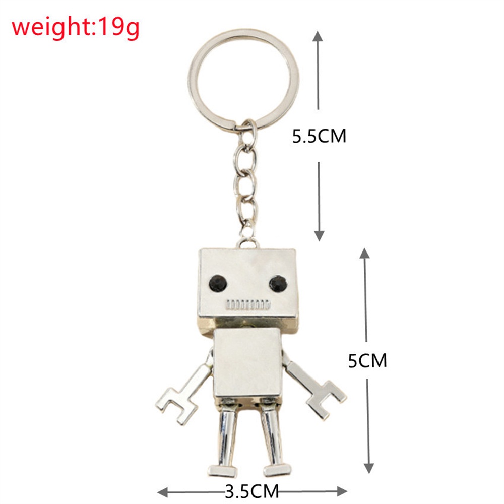 Creative Movable Robot Keychain Metal Cyberpunk Steam Cyberpunk Robot ...