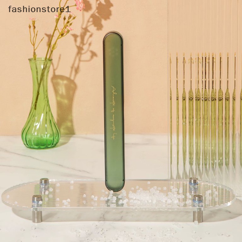 [fashionstore1] Simple Frosted Transparent Toothbrush Box Dustproof Toothbrush Protective Cover