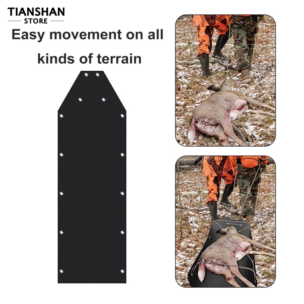 Tianshan Sturdy Sled for Rugged Woodlands Drag Sled for Towing Elk