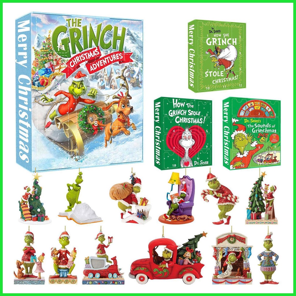 2024 The Grinch Character Christmas Advent Calendar Countdown Calendars