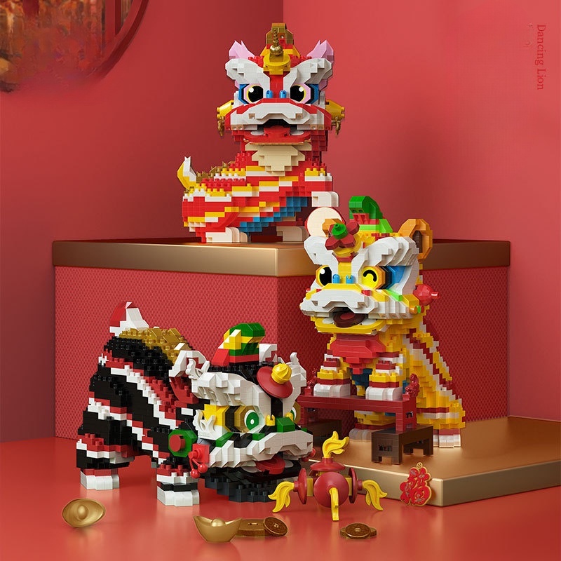 Spring Festival Style Micro Particle Building Block Assembly Toy 1181 ...