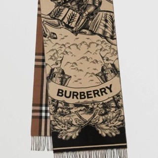 Burberry scarf with outlet horse logo