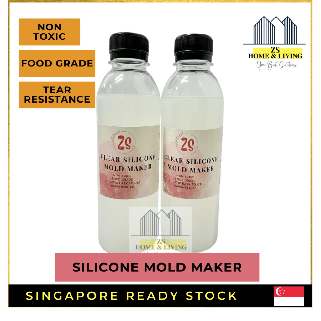 SG READY STOCK SILICONE MOLD MAKER CLEAR 500G EPOXY RESIN MOLD MAKER