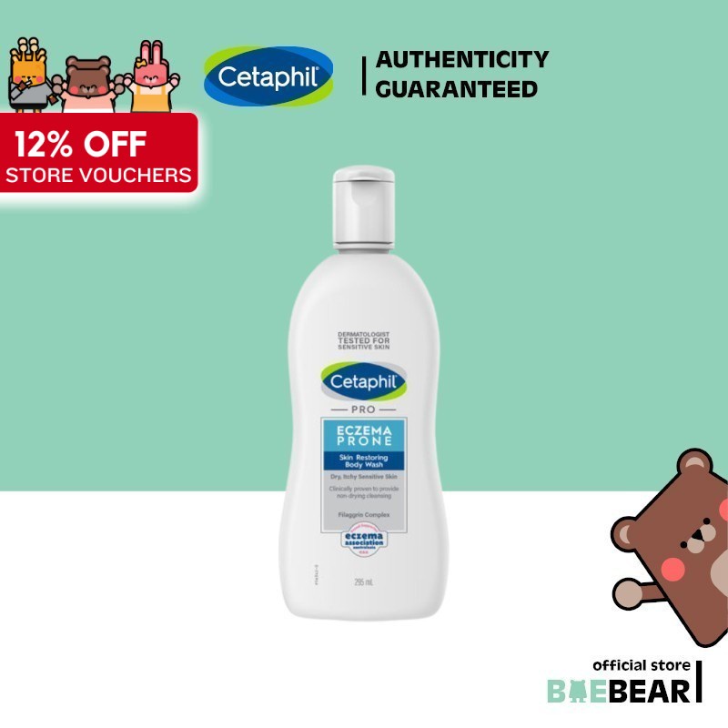 Cetaphil Pro Eczema Prone Skin Restoring Body Wash 295ml [Baebear.sg ...