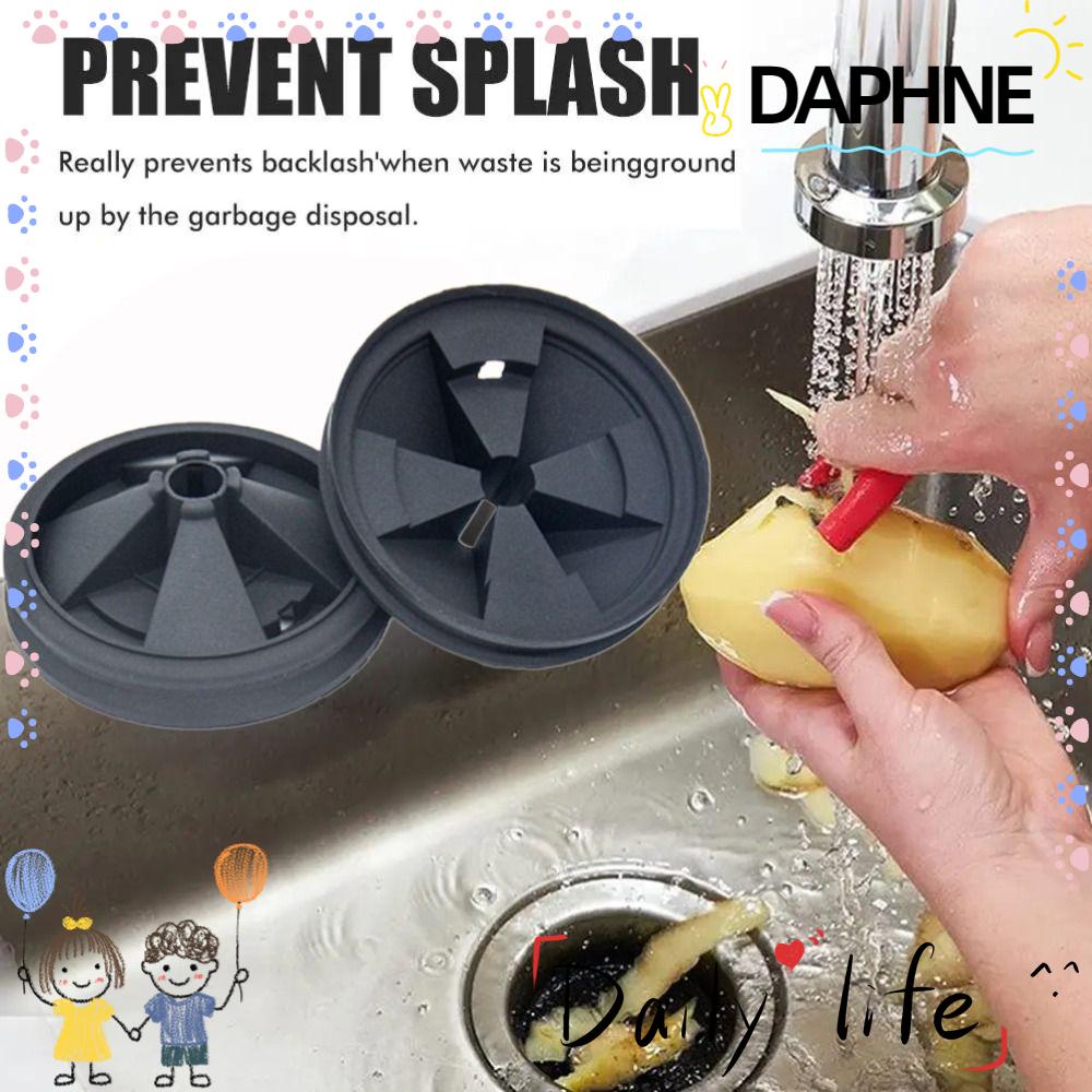 DAPHNE Drain Splash Guard, EPDM Black Splash Guard Garbage Stopper