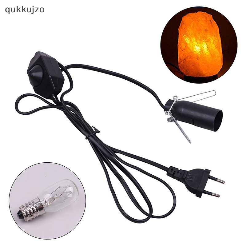 qukkujzo 1.5m Power Cord Cable with Dimmer ON OFF Switch for Salt Rock