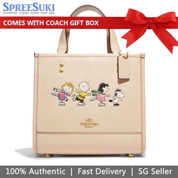 Coach Handbag In Gift Box Crossbody Bag Coach X Peanuts Dempsey Tote 22 ...