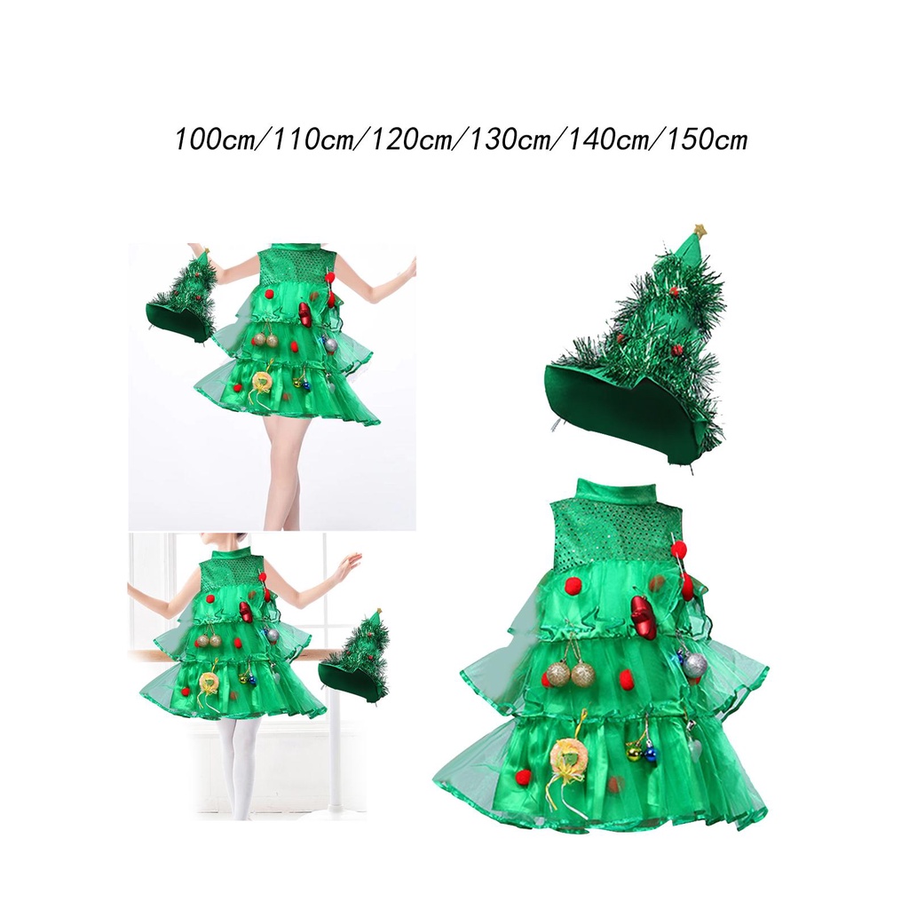 Girls christmas sale tree costume