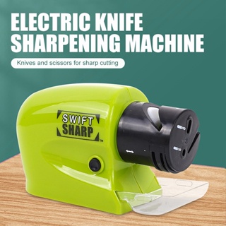 Electric Knife Sharpener Quick Whetstone Knife Sharpener Manual  Multifunction Motorized Rotary Knife Sharpening Grinder Kitchen Tool