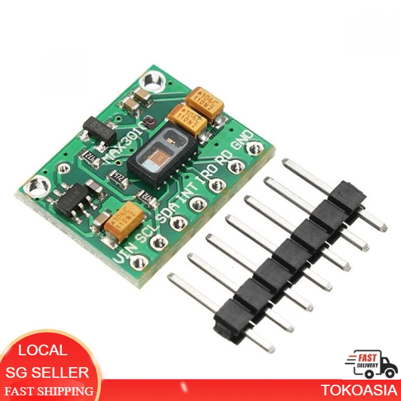 (SG STOCK) MAX30102 Pulse Oximeter Heart Rate Sensor Module | Shopee ...