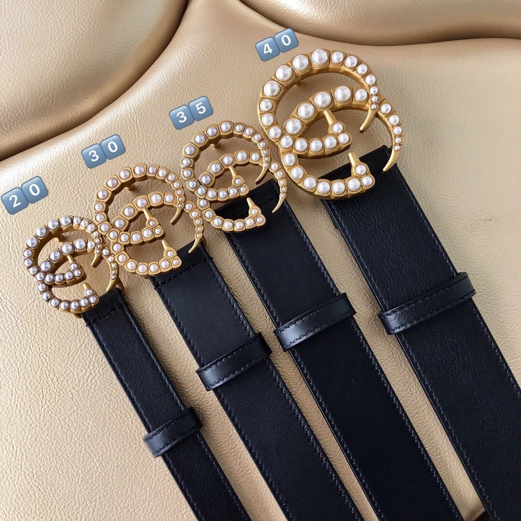 Gg belt hot sale with pearls