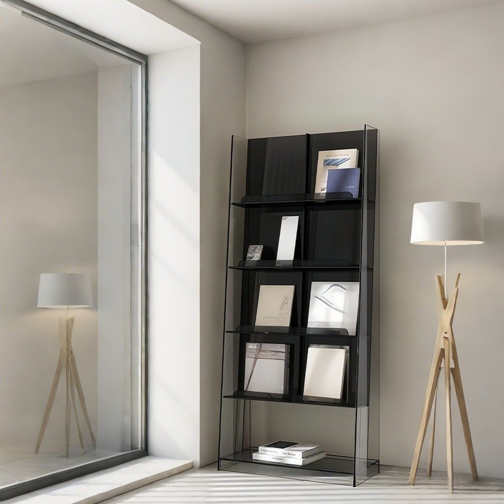 Floor Standing Book Holder With Light - Adjustable Telescopic Reading Stand For Books, Tablets, Phones (Black) - View #11