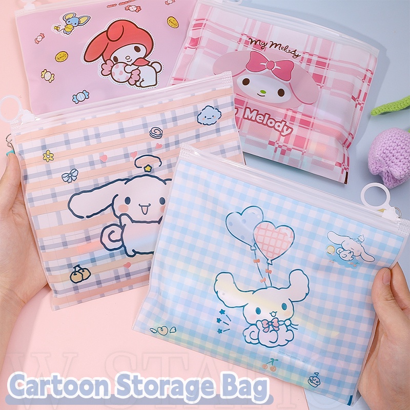 Kawaii Sanrio Stationery Storage Bag / Cartoon Cute Melody Cinnamoroll ...