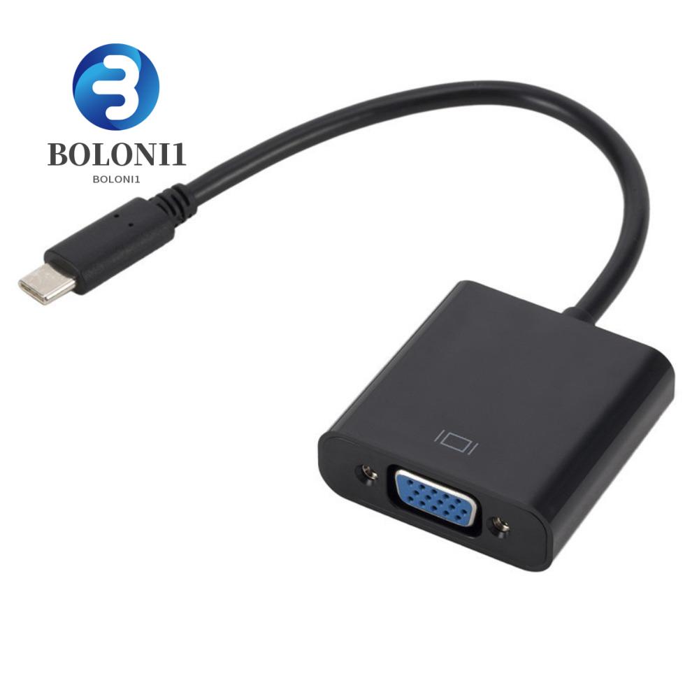 BO USB 3.1 To VGA Adapter, Connection Cable Projection Line Type C To