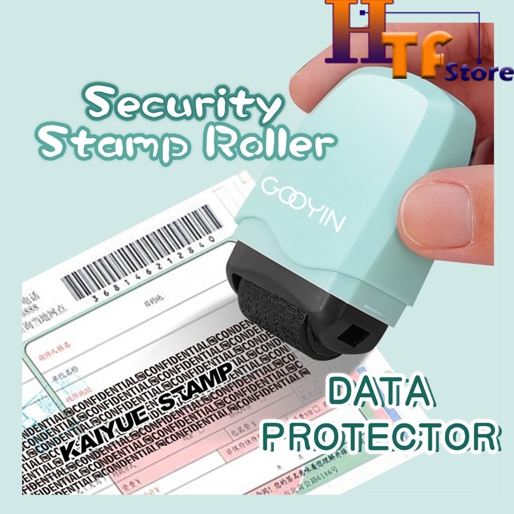 Security Stamp Roller Privacy Cover Portable Eliminator Self-Inking ...