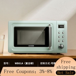 Hot sale new Daewoo microwave oven household small mini rotary plate type  light wave multi-function net celebrity 20L retro