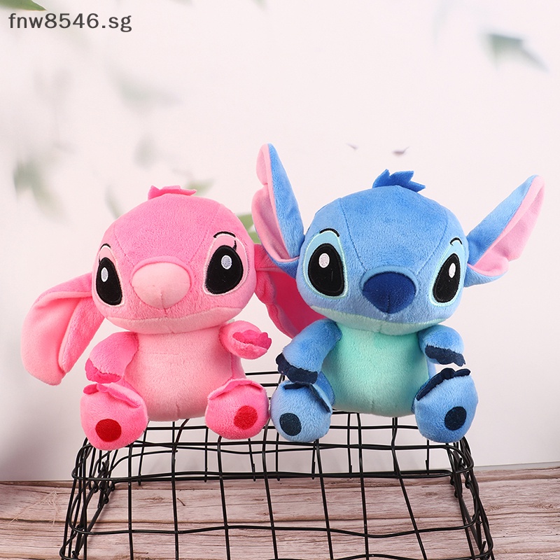 Fnw Disney Cartoon Blue Pink Stitch Dolls Anime Toys Lilo And Stitch 