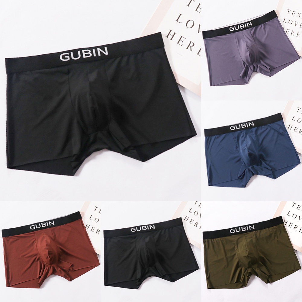 Male Ball Pouch Intimates Boxer Brief Flat Angle Shorts Men Underwear Boxer  Shorts Solid Comfort Stretch Breathable Panties - AliExpress