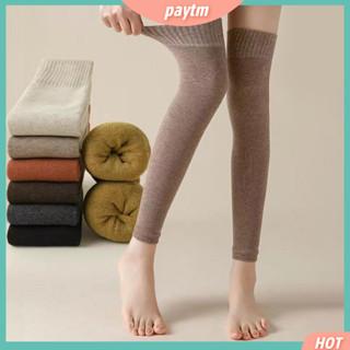1 Pair White Knee High Leg Warmers Women's Over The Knee Leg Warmers Autumn  Winter Warm Cozy High Pile Leg Warmers, Suitable For Daily Wear