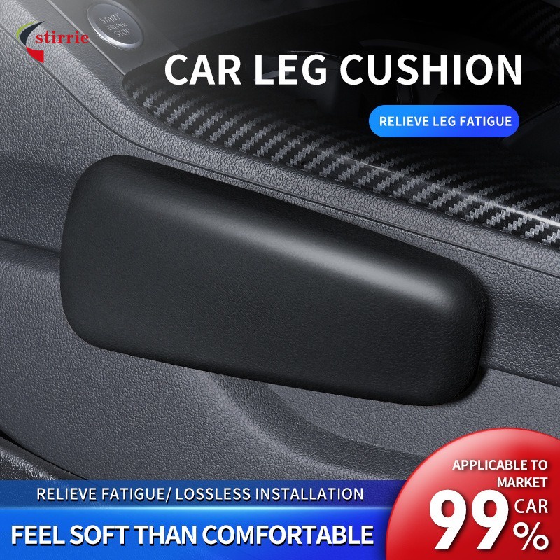 Universal Car Leg Pad Knee Support Door Control Soft Leather Breathable ...