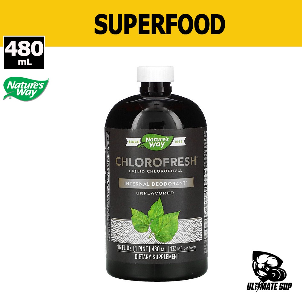 Nature's Way, Chlorofresh, Liquid Chlorophyll, Greens & Superfoods, Unflavored, 16 fl oz (480 ml