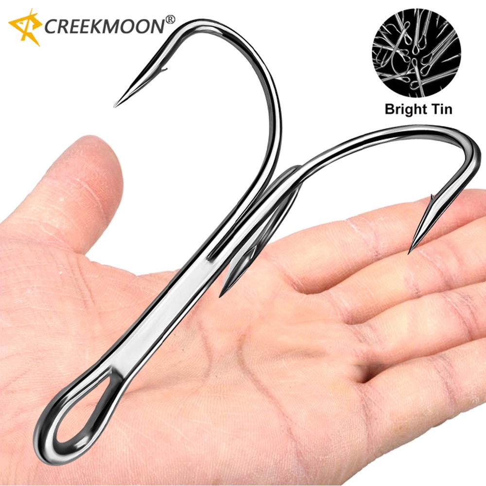 10pcs 4X Strengthen Super Sharp Big ORIGIN Tin Hook 6/0#-10/0# Treble ...