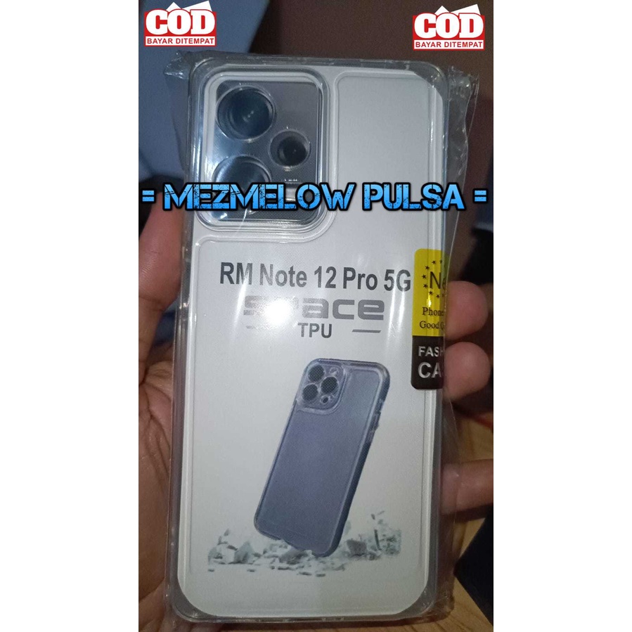 Caseng Silikon Tebal Casing Softcase Transparant Clear Case XIAOMI REDMI NOTE 12 PRO 5G - Gambar 3