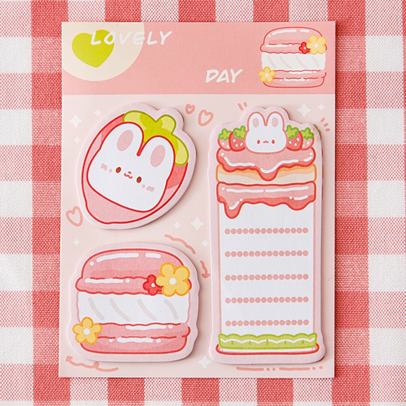 60 Sheets Cute Cartoon Shaped Sticky Notes Student Tearable Note Paper ...