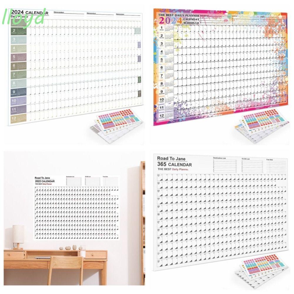 LLOYD 2024 Wall Calendar Planner, Easy To Use Yearly Weekly Annual