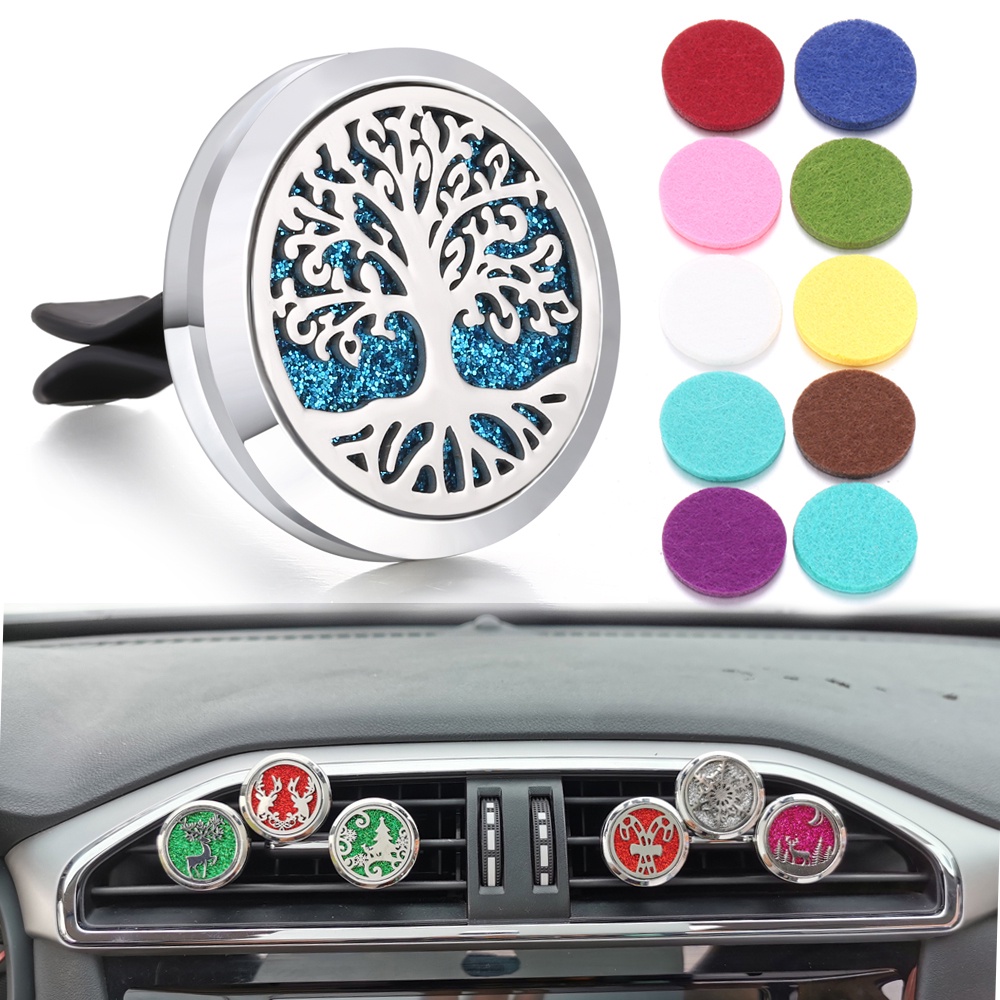 30mm Aromatherapy Car Tree of Life Car Aromatherapy Diffuser Stainless ...