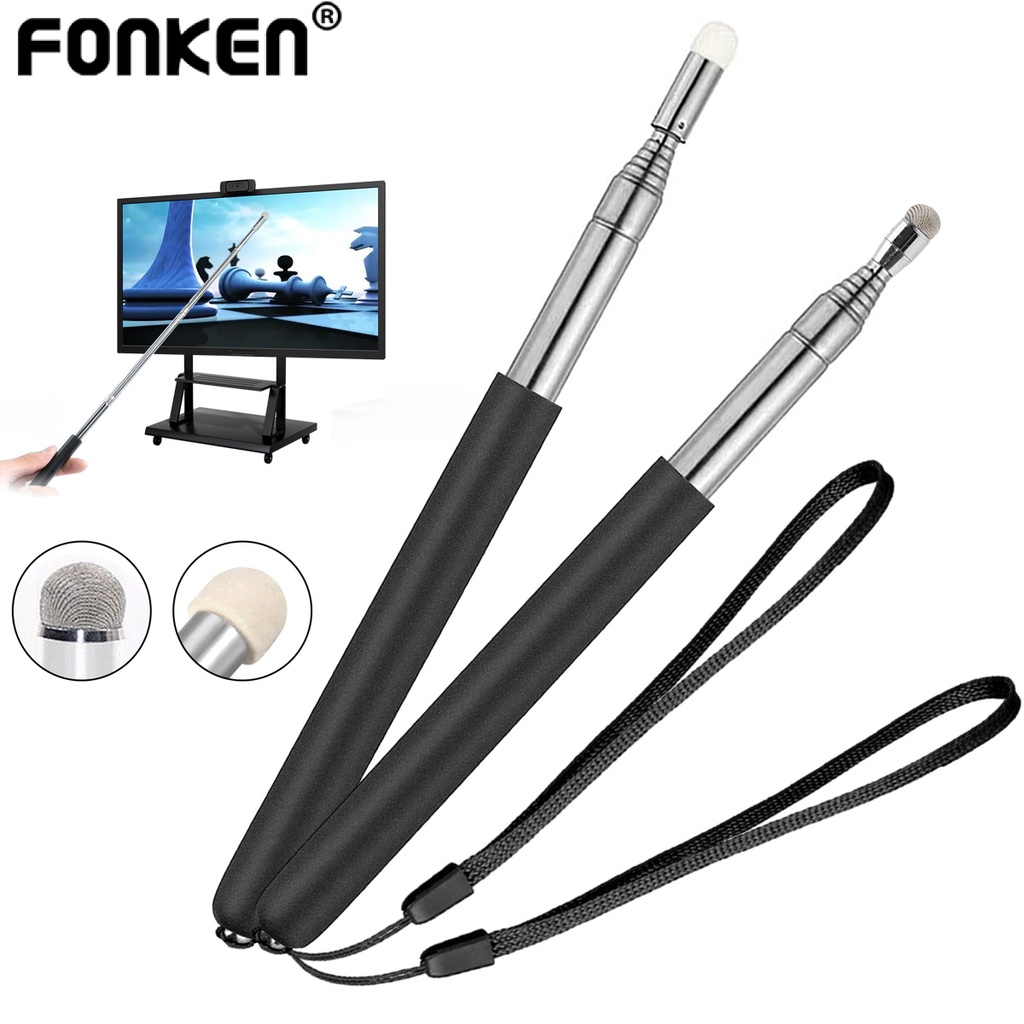 Fonken Telescopic Touch Screen Pointer Pen Stainless Steel Teacher ...