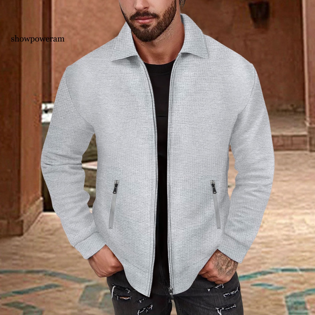 SPM Men Jacket Autumn Men Jacket Stylish Men's Zipup Jacket with