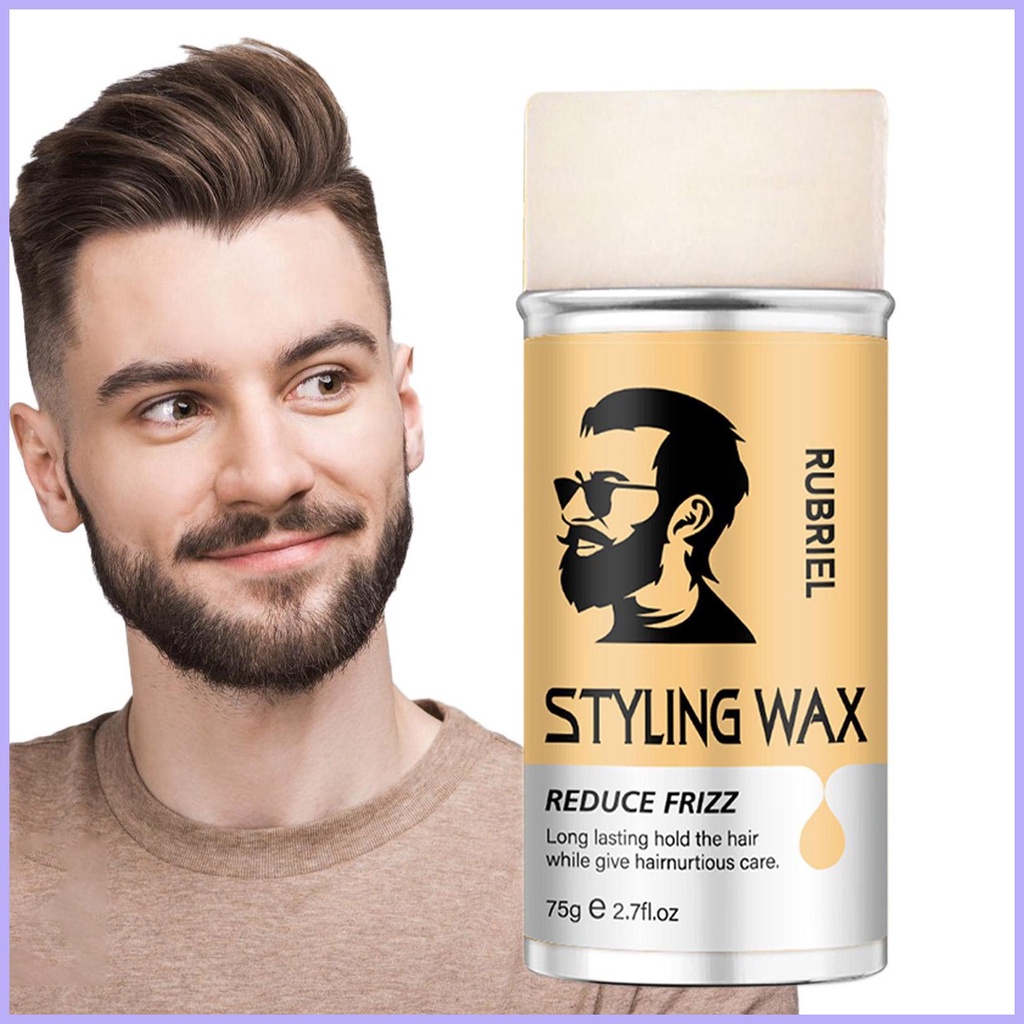Men Hair Wax Recovering Pomade Nongreasy Hair Smoothing Wax Curly Hair Edge Products Portable